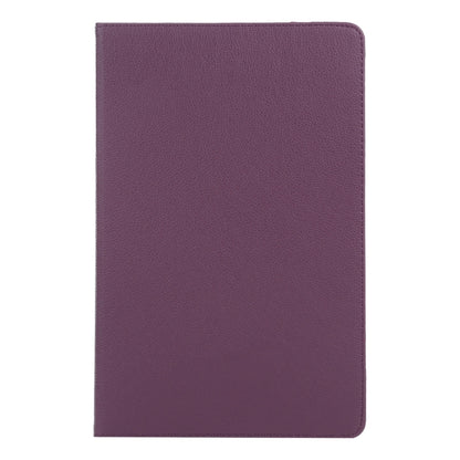 For iPad Air 13 2024 360 Degree Rotation Litchi Texture Leather Tablet Case with Holder(Purple) - iPad Air 13 2024 Cases by PMC Jewellery | Online Shopping South Africa | PMC Jewellery | Buy Now Pay Later Mobicred