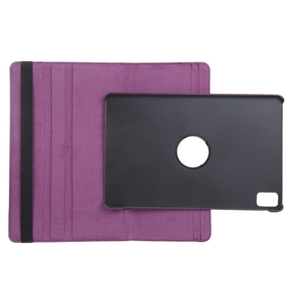 For iPad Air 13 2024 360 Degree Rotation Litchi Texture Leather Tablet Case with Holder(Purple) - iPad Air 13 2024 Cases by PMC Jewellery | Online Shopping South Africa | PMC Jewellery | Buy Now Pay Later Mobicred