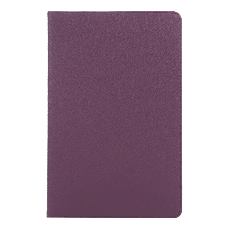 For iPad Air 11 2024 360 Degree Rotation Litchi Texture Leather Tablet Case with Holder(Purple) - iPad Air 11 2024 Cases by PMC Jewellery | Online Shopping South Africa | PMC Jewellery | Buy Now Pay Later Mobicred