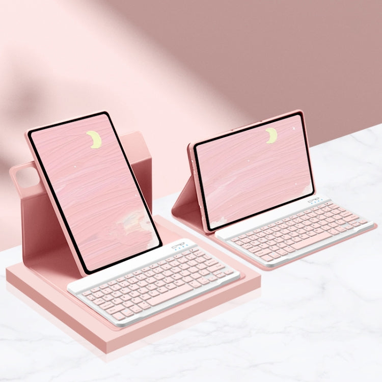 For Xiaomi Pad 6 Max 14 inch 2023 Detachable Keyboard Smart Tablet Leather Case(Pink) - Others Keyboard by PMC Jewellery | Online Shopping South Africa | PMC Jewellery | Buy Now Pay Later Mobicred