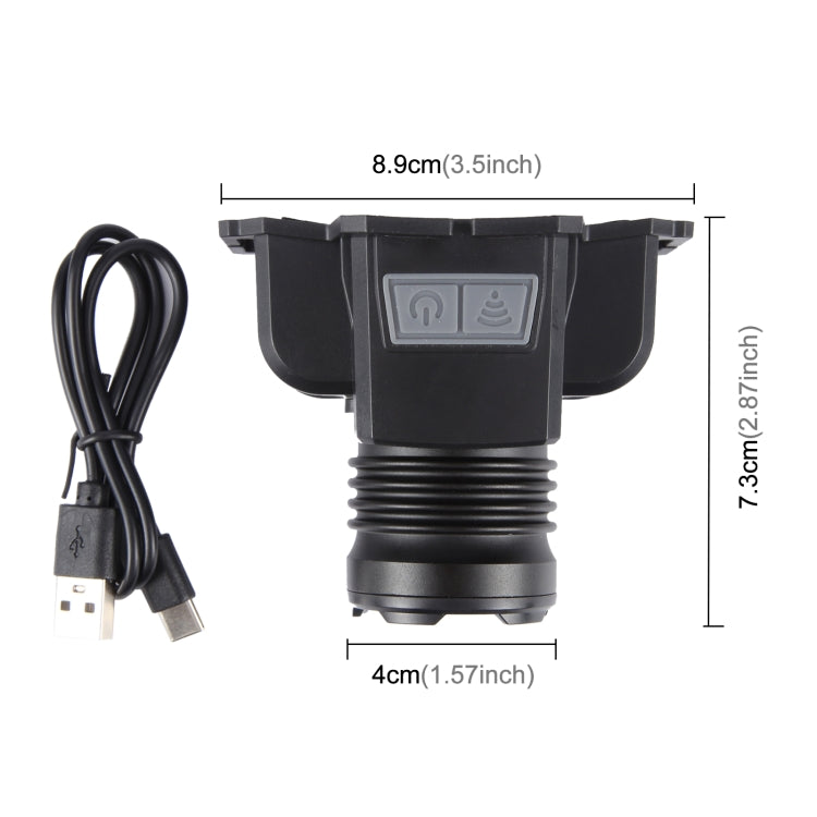 HL-03 Intelligent Induction Zoom Headlight Work Light(Black) - Headlamp by PMc TechLife | Online Shopping South Africa | PMc TechLife | Buy Now Pay Later Mobicred