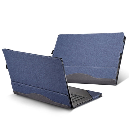 For HP Envy X360 14 inch 14-fc Leather Laptop Shockproof Protective Case(Dark Blue) - Screen & Keyboard Cover by PMC Jewellery | Online Shopping South Africa | PMC Jewellery | Buy Now Pay Later Mobicred