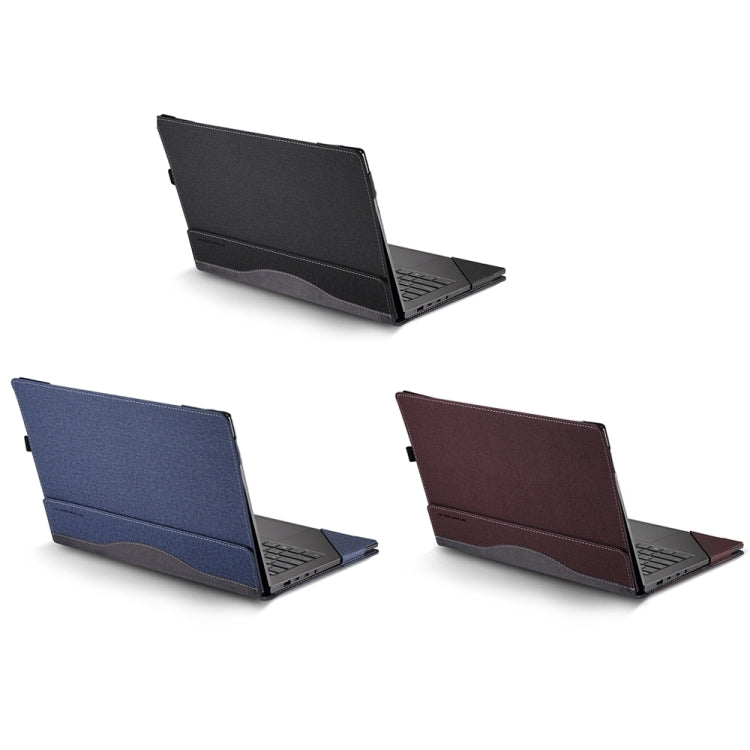 For HP Envy X360 16 inch 16-ac Leather Laptop Shockproof Protective Case(Wine Red) - Screen & Keyboard Cover by PMC Jewellery | Online Shopping South Africa | PMC Jewellery | Buy Now Pay Later Mobicred