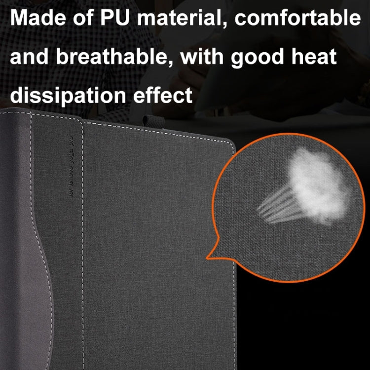 For HP ProBook 455 15.6 inch G10 Leather Laptop Shockproof Protective Case(Black) - free shipping - PMC Jewellery - Order now!