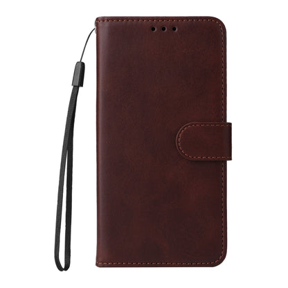 For iPhone 16 Plus Classic Calf Texture Flip Leather Phone Case(Brown) - iPhone 16 Plus Cases by PMC Jewellery | Online Shopping South Africa | PMC Jewellery | Buy Now Pay Later Mobicred