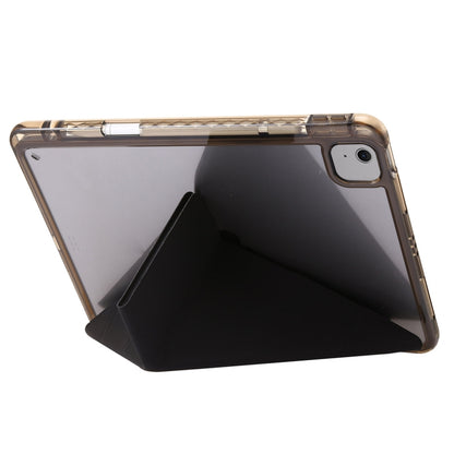 For iPad Air 13 2024 Clear Acrylic Deformation Leather Tablet Case(Black) - iPad Air 13 2024 Cases by PMC Jewellery | Online Shopping South Africa | PMC Jewellery | Buy Now Pay Later Mobicred