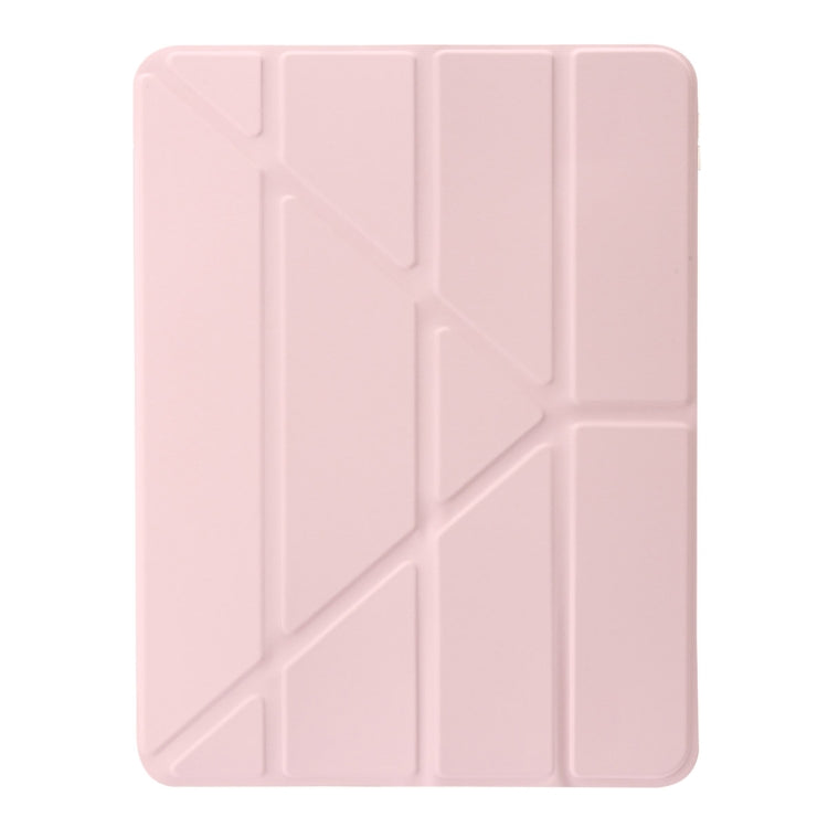 For iPad Air 13 2024 Clear Acrylic Deformation Leather Tablet Case(Pink) - iPad Air 13 2024 Cases by PMC Jewellery | Online Shopping South Africa | PMC Jewellery | Buy Now Pay Later Mobicred