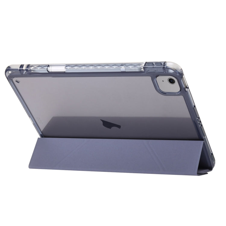 For iPad Pro 13 2024 Clear Acrylic Deformation Leather Tablet Case(Grey) - iPad Pro 13 2024 Cases by PMC Jewellery | Online Shopping South Africa | PMC Jewellery | Buy Now Pay Later Mobicred