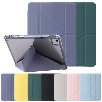 For iPad Pro 13 2024 Clear Acrylic Deformation Leather Tablet Case(Grey) - iPad Pro 13 2024 Cases by PMC Jewellery | Online Shopping South Africa | PMC Jewellery | Buy Now Pay Later Mobicred