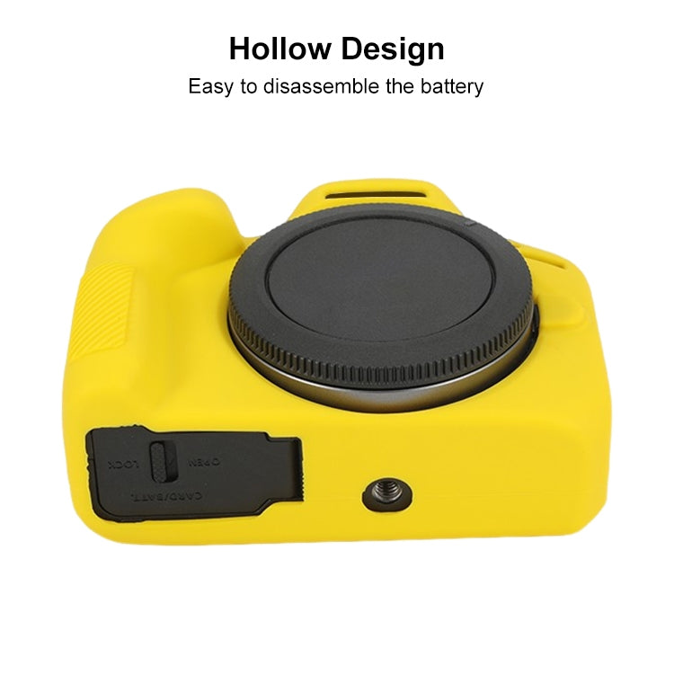 For Canon EOS R100 Glossy Soft Silicone Protective Case(Yellow) - Protective Case by PMC TechLife | Online Shopping South Africa | PMC TechLife | Buy Now Pay Later Mobicred