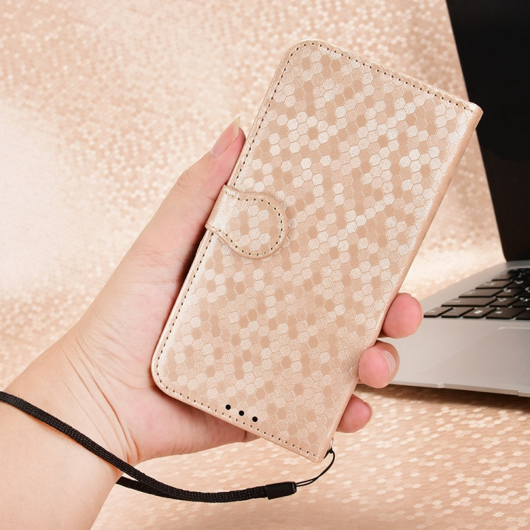 For Huawei Pura 70 Ultra Honeycomb Dot Texture Leather Phone Case(Gold) - Huawei Cases by PMC Jewellery | Online Shopping South Africa | PMC Jewellery | Buy Now Pay Later Mobicred