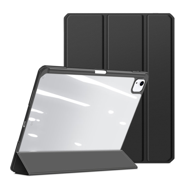 For iPad Air 13 2024 / 2025 DUX DUCIS TOBY Series Antiskid Leather Tablet Case with Sleep / Wake-up Function(Black) - iPad Air 13 2025 / 2024 Cases by DUX DUCIS | Online Shopping South Africa | PMC Jewellery | Buy Now Pay Later Mobicred