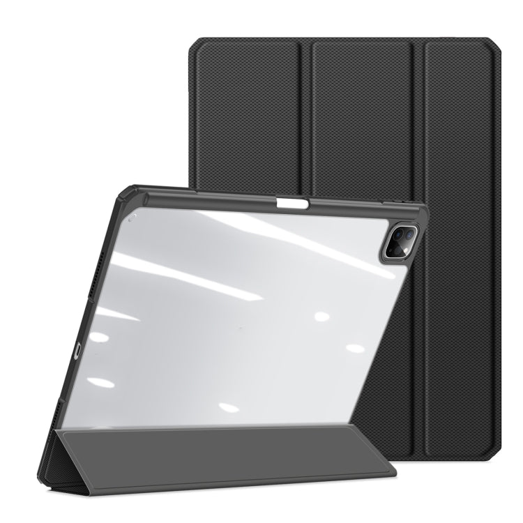 For iPad Pro 13 2024 DUX DUCIS TOBY Series Antiskid Leather Tablet Case with Sleep / Wake-up Function(Black) - iPad Pro 13 2024 Cases by DUX DUCIS | Online Shopping South Africa | PMC Jewellery | Buy Now Pay Later Mobicred