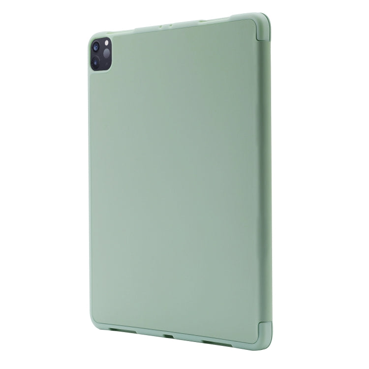 For iPad Pro 11 2024 Skin Feel Tri-fold Leather Tablet Case with Pen Slot(Matcha Green) - iPad Pro 11 2024 Cases by PMC Jewellery | Online Shopping South Africa | PMC Jewellery | Buy Now Pay Later Mobicred