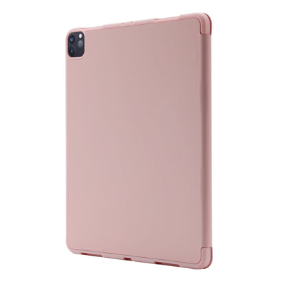 For iPad Pro 13 2024 Skin Feel Tri-fold Leather Tablet Case with Pen Slot(Pink) - iPad Pro 13 2024 Cases by PMC Jewellery | Online Shopping South Africa | PMC Jewellery | Buy Now Pay Later Mobicred