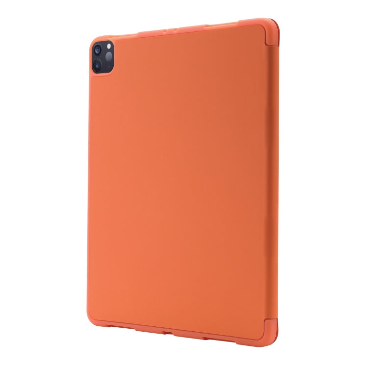 For iPad Air 11 2024 Skin Feel Tri-fold Leather Tablet Case with Pen Slot(Orange) - iPad Air 11 2024 Cases by PMC Jewellery | Online Shopping South Africa | PMC Jewellery | Buy Now Pay Later Mobicred