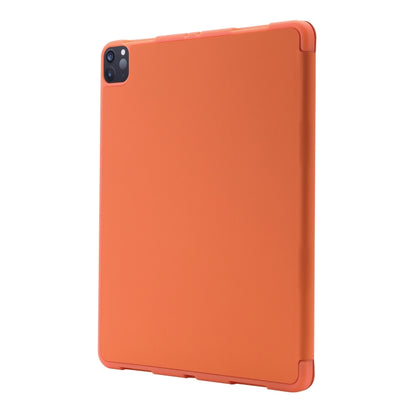 For iPad Air 11 2025 / 2024 Skin Feel Tri-fold Leather Tablet Case with Pen Slot(Orange) - iPad Air 11 2025 / 2024 Cases by PMC Jewellery | Online Shopping South Africa | PMC Jewellery | Buy Now Pay Later Mobicred