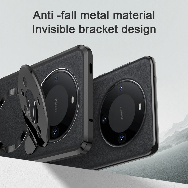 For Huawei Mate 60 Aromatherapy Holder Single-sided MagSafe Magnetic Phone Case(Black) - Huawei Cases by PMC TechLife | Online Shopping South Africa | PMC TechLife | Buy Now Pay Later Mobicred