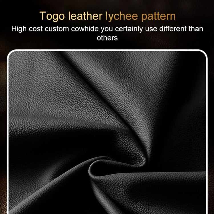 For OPPO Reno9 Pro Genuine Leather Litchi Texture Phone Case(Coffee) - OPPO Cases by PMC Jewellery | Online Shopping South Africa | PMC Jewellery | Buy Now Pay Later Mobicred