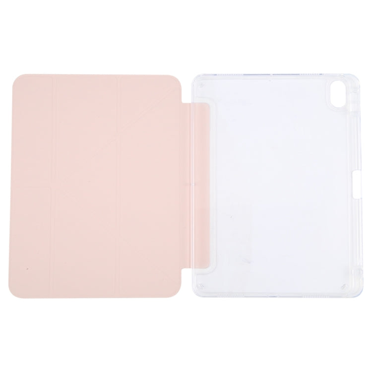 For iPad Air 13 2024 / Pro 12.9 GEBEI Deformation Leather Tablet Case(Pink) - iPad Air 13 2024 Cases by GEBEI | Online Shopping South Africa | PMC Jewellery | Buy Now Pay Later Mobicred