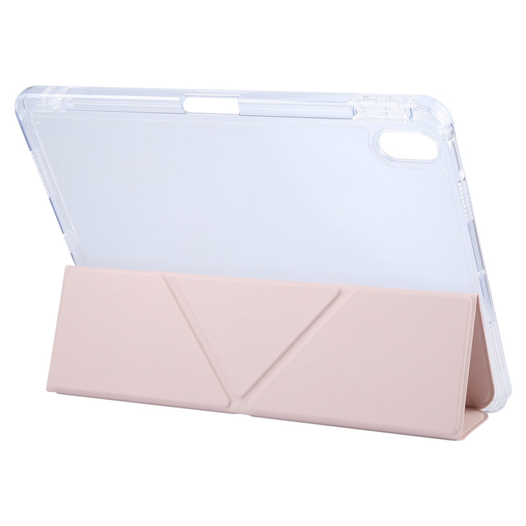 For iPad Pro 11 2024 GEBEI Deformation Leather Tablet Case(Pink) - free shipping - PMC TechLife - Order now!