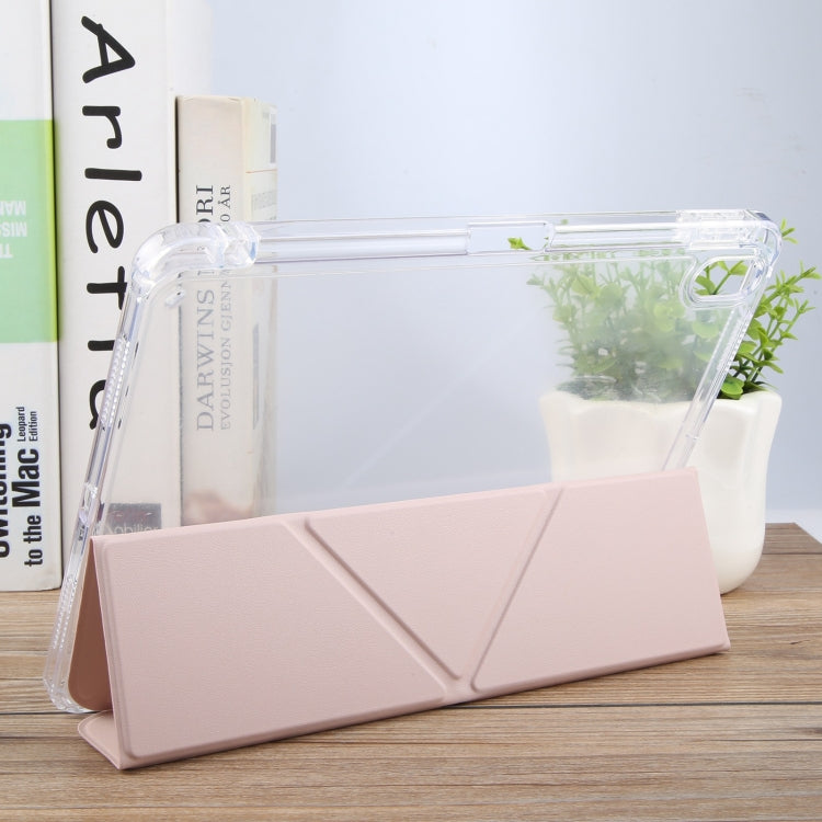 For iPad Pro 11 2024 GEBEI Deformation Leather Tablet Case(Pink) - free shipping - PMC TechLife - Order now!