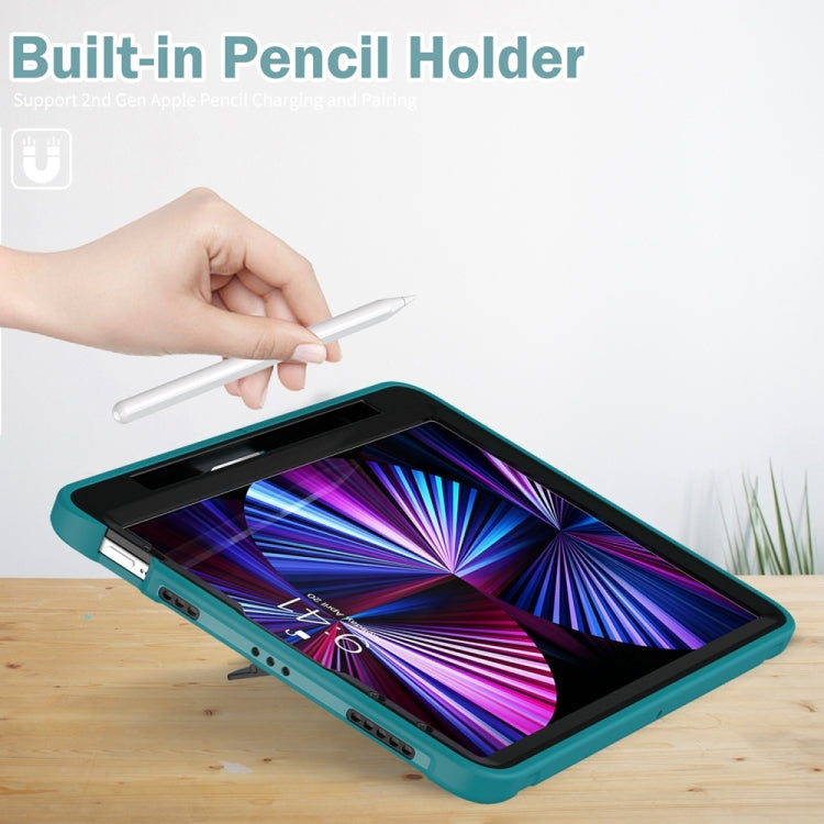 For iPad Pro 11 2024 Spider Wheel Silicone Hybrid PC Tablet Case(Blue) - iPad Pro 11 2024 Cases by PMC TechLife | Online Shopping South Africa | PMC TechLife | Buy Now Pay Later Mobicred