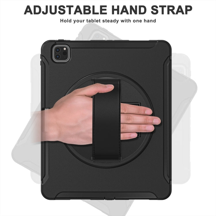 For iPad Air 11 2024 Spider Wheel Silicone Hybrid PC Tablet Case(Black) - iPad Air 11 2024 Cases by PMC TechLife | Online Shopping South Africa | PMC TechLife | Buy Now Pay Later Mobicred