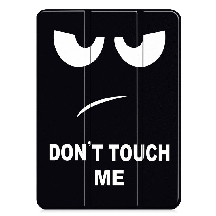 For iPad Pro 13 2024 Custer Painted 3-Fold Holder Smart Leather Tablet Case(Big Eyes ME) - iPad Pro 13 2024 Cases by PMC TechLife | Online Shopping South Africa | PMC TechLife | Buy Now Pay Later Mobicred