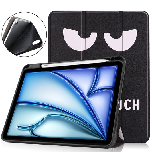 For iPad Air 11 2024 / 2025 Custer Painted 3-Fold Holder Smart Leather Tablet Case(Big Eye ME) - iPad Air 11 2025 / 2024 Cases by PMC Jewellery | Online Shopping South Africa | PMC Jewellery | Buy Now Pay Later Mobicred