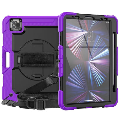 For iPad Pro 11 2024 Silicone + PC Tablet Protective Case(Purple+Black) - iPad Pro 11 2024 Cases by PMC Jewellery | Online Shopping South Africa | PMC Jewellery | Buy Now Pay Later Mobicred