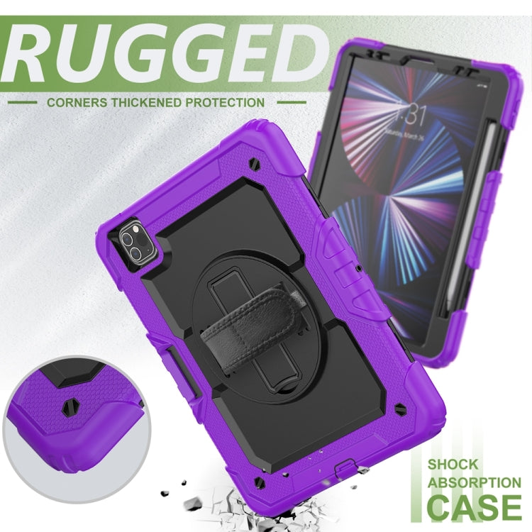 For iPad Pro 11 2024 Silicone + PC Tablet Protective Case(Purple+Black) - iPad Pro 11 2024 Cases by PMC Jewellery | Online Shopping South Africa | PMC Jewellery | Buy Now Pay Later Mobicred