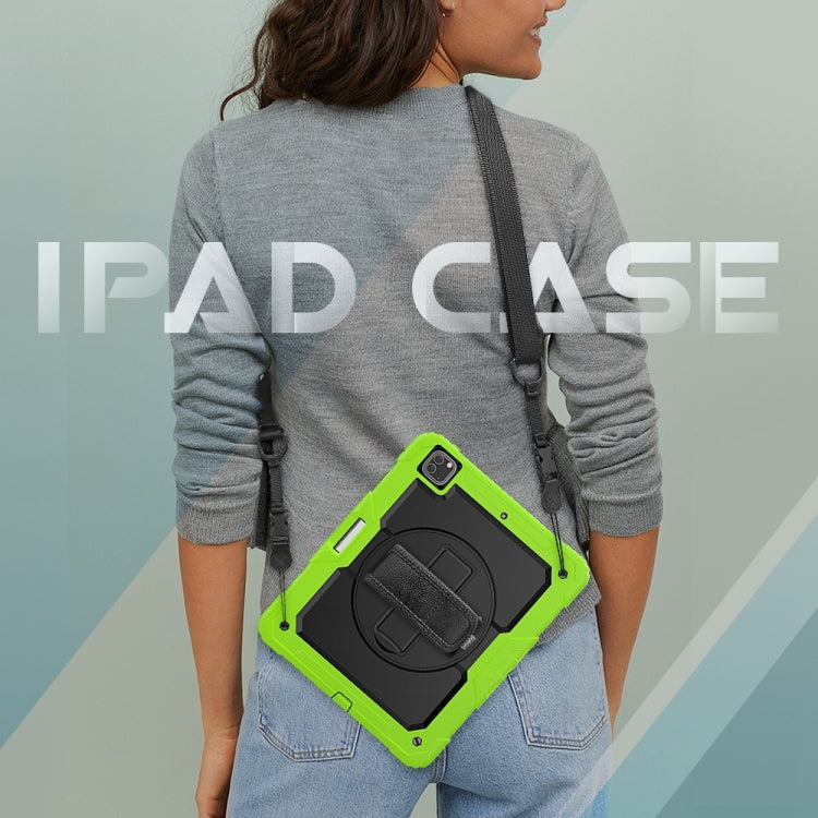 For iPad Pro 13 2024 Silicone Hybrid PC Tablet Protective Case(Black+Yellow Green) - free shipping - PMC TechLife - Order now!