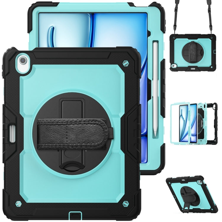 For iPad Air 13 2024 / Air 13 2025 Silicone Hybrid PC Tablet Protective Case(Light Blue+Black) - iPad Air 13 2025 / 2024 Cases by PMC Jewellery | Online Shopping South Africa | PMC Jewellery | Buy Now Pay Later Mobicred