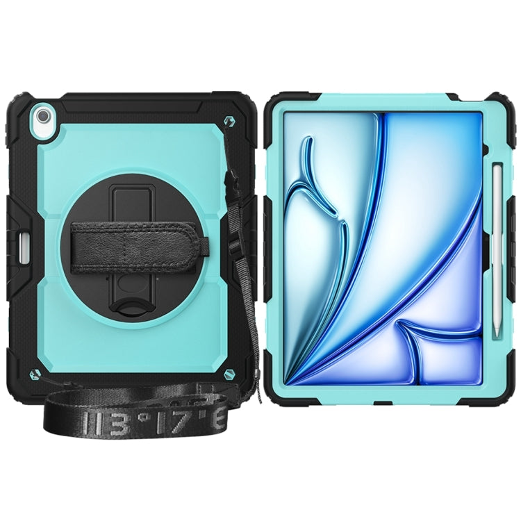 For iPad Air 13 2024 / Air 13 2025 Silicone Hybrid PC Tablet Protective Case(Light Blue+Black) - iPad Air 13 2025 / 2024 Cases by PMC Jewellery | Online Shopping South Africa | PMC Jewellery | Buy Now Pay Later Mobicred