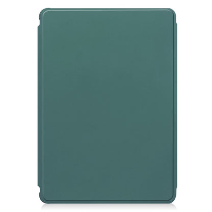 For iPad Air 11 2025 / 2024 Transparent Rotation Smart Leather Tablet Case with Keyboard(Dark Green) - iPad Air 11 2025 / 2024 Cases by PMC Jewellery | Online Shopping South Africa | PMC Jewellery | Buy Now Pay Later Mobicred