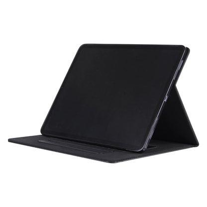 For iPad Pro 13 2024 Solid Color Metal Buckle Leather Smart Tablet Case(Black) - iPad Pro 13 2024 Cases by PMC Jewellery | Online Shopping South Africa | PMC Jewellery | Buy Now Pay Later Mobicred