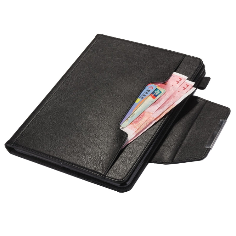 For iPad Pro 13 2024 Solid Color Metal Buckle Leather Smart Tablet Case(Black) - iPad Pro 13 2024 Cases by PMC TechLife | Online Shopping South Africa | PMC TechLife | Buy Now Pay Later Mobicred