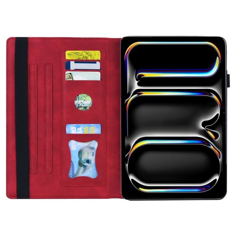 For iPad Pro 13 2024 Splicing Shockproof Leather Tablet Case(Red) - free shipping - PMC TechLife - Order now!