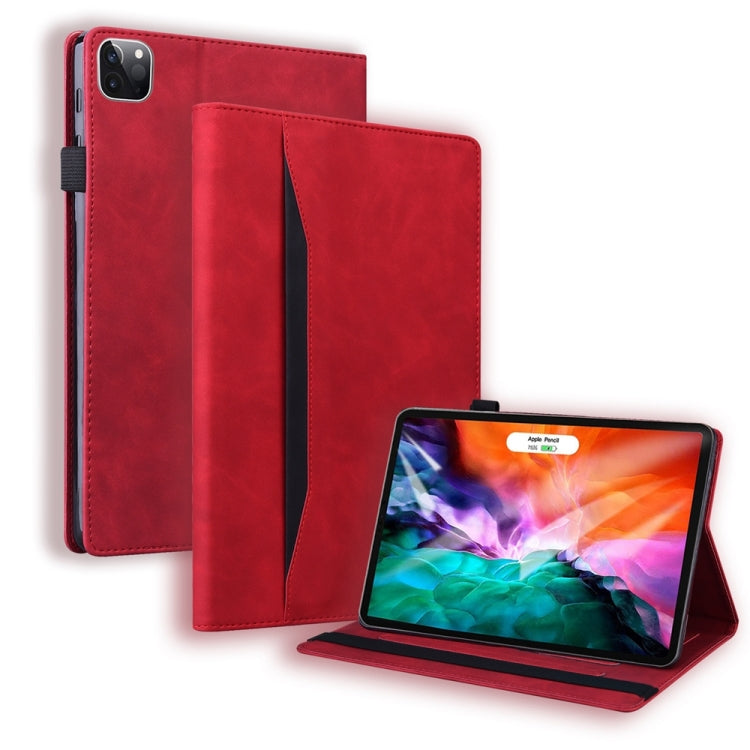 For iPad Pro 11 2024 Splicing Shockproof Leather Tablet Case(Red) - iPad Pro 11 2024 Cases by PMC TechLife | Online Shopping South Africa | PMC TechLife | Buy Now Pay Later Mobicred
