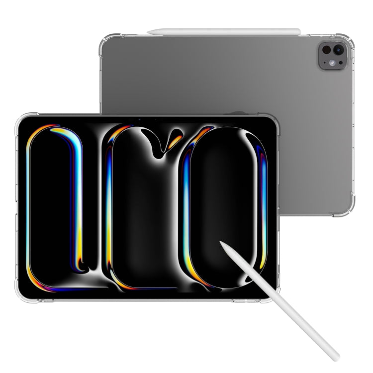 For iPad Pro 11 2024 Highly Transparent TPU Full Thicken Corners Shockproof Protective Case(Transparent) - iPad Pro 11 2024 Cases by PMC Jewellery | Online Shopping South Africa | PMC Jewellery | Buy Now Pay Later Mobicred