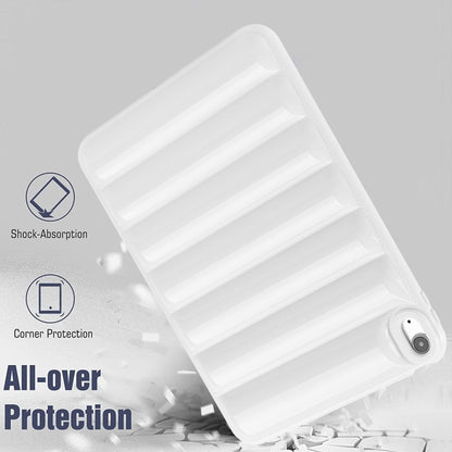 For iPad Air 11 2024 Eiderdown Cushion Shockproof Tablet Case(White) - iPad Air 11 2024 Cases by PMC Jewellery | Online Shopping South Africa | PMC Jewellery | Buy Now Pay Later Mobicred