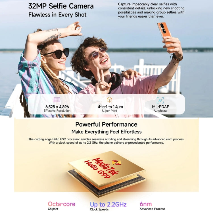 Ulefone Note 17 Pro, 12GB+256GB, Screen Fingerprint, 6.78 inch Android 13 MediaTek Helio G99 MTK6789 Octa Core, NFC, Network: 4G(Amber Orange) - Ulefone by Ulefone | Online Shopping South Africa | PMC Jewellery | Buy Now Pay Later Mobicred