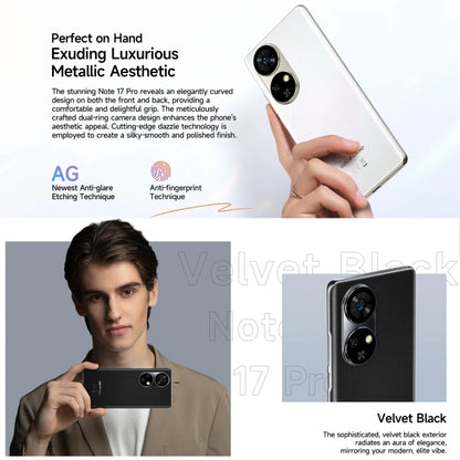 Ulefone Note 17 Pro, 12GB+256GB, Screen Fingerprint, 6.78 inch Android 13 MediaTek Helio G99 MTK6789 Octa Core, NFC, Network: 4G(Pearl White) - Ulefone by Ulefone | Online Shopping South Africa | PMC Jewellery | Buy Now Pay Later Mobicred