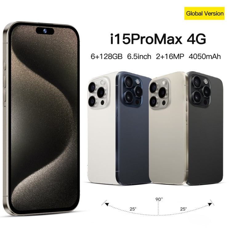i15 Pro Max / Q5A, 6GB+128GB, 6.5 inch Screen, Face Identification, Android 10 MTK6762 Octa Core, OTG, NFC, Network: 4G, Dual SIM(Titanium White) -  by PMC TechLife | Online Shopping South Africa | PMC TechLife