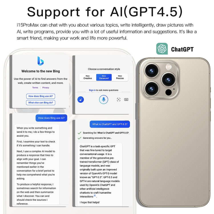 i15 Pro Max / Q5A, 6GB+128GB, 6.5 inch Screen, Face Identification, Android 10 MTK6762 Octa Core, OTG, NFC, Network: 4G, Dual SIM(Titanium White) -  by PMC TechLife | Online Shopping South Africa | PMC TechLife