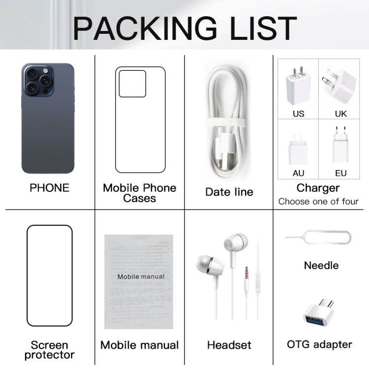 i15 Pro Max / Q5A, 6GB+128GB, 6.5 inch Screen, Face Identification, Android 10 MTK6762 Octa Core, OTG, NFC, Network: 4G, Dual SIM(Titanium White) -  by PMC TechLife | Online Shopping South Africa | PMC TechLife