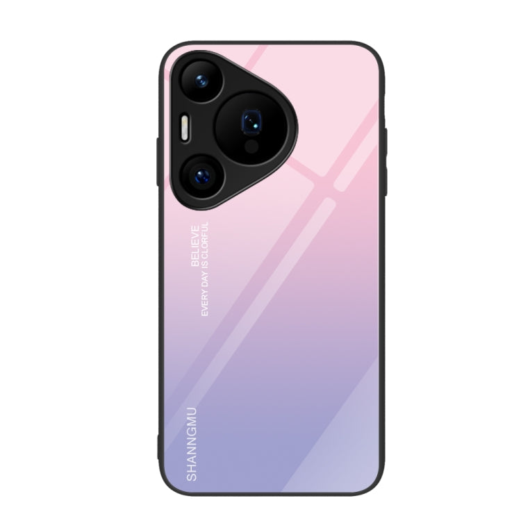 For Huawei Pura 70 Pro Colorful Painted Glass Phone Case(Purple Sky) - Huawei Cases by PMC Jewellery | Online Shopping South Africa | PMC Jewellery | Buy Now Pay Later Mobicred