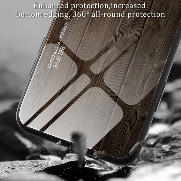 For Huawei Pura 70 Ultra Wood Grain Glass Phone Case(Light Brown) - Huawei Cases by PMC Jewellery | Online Shopping South Africa | PMC Jewellery | Buy Now Pay Later Mobicred