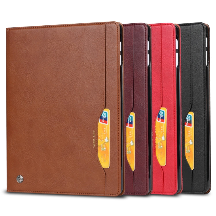 For iPad Pro 11 2024 Knead Skin Texture Horizontal Flip Leather Smart Tablet Case(Red) - iPad Pro 11 2024 Cases by PMC TechLife | Online Shopping South Africa | PMC TechLife | Buy Now Pay Later Mobicred